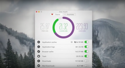Disk Health Mac App | Interface design + Video motion graphic.